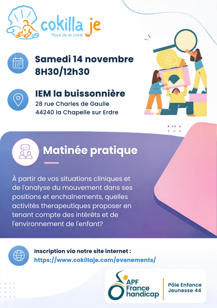 Matinée de pratique- Samedi 14 novembre de 8h30 à 12h30-IEM de la Buissonière